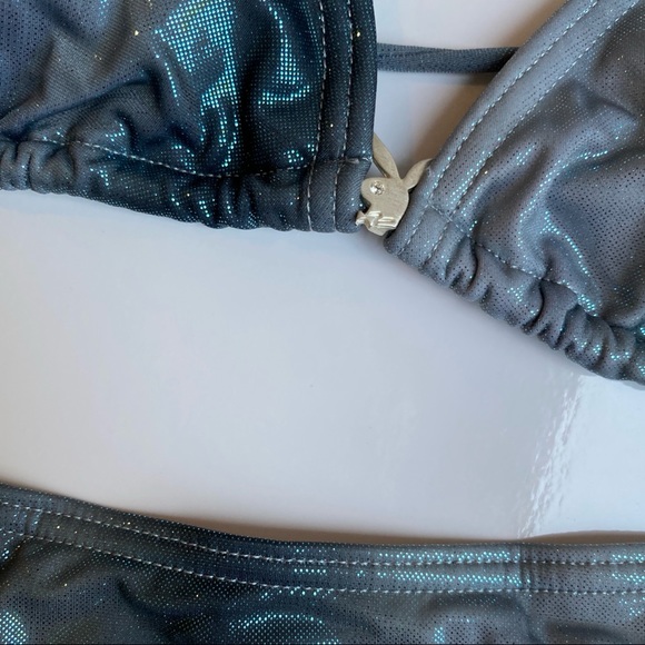 NWT 90s Vintage Playboy🐰 Iridescent Bikini - Picture 2 of 4